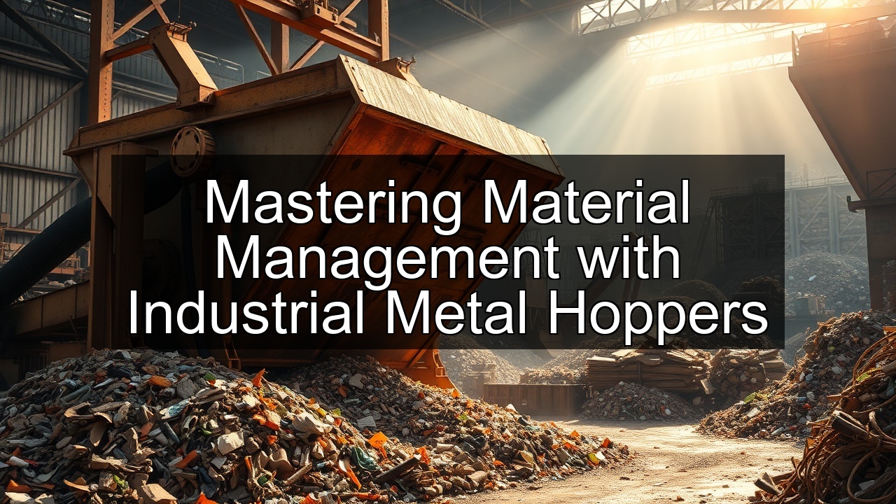 trash metal storage hopper waste industrial metal containers efficiency